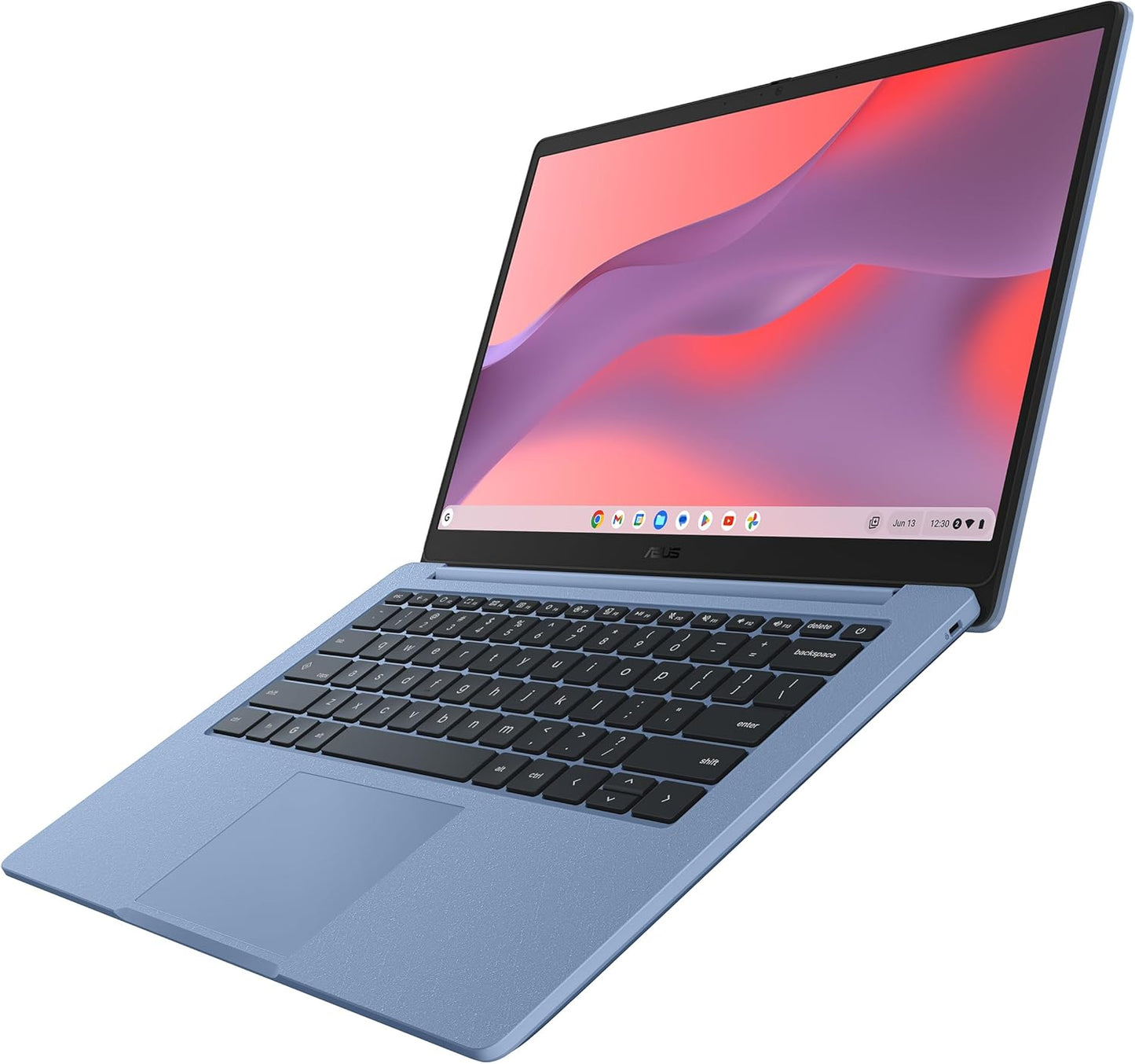 ASUS Chromebook CX14 Laptop, 14" Full HD NanoEdge Display, Intel Celeron N4500 Processor, 64GB eMMC, 4GB RAM, ChromeOS, Fabric Blue, CX1405CKA-AS01-CB