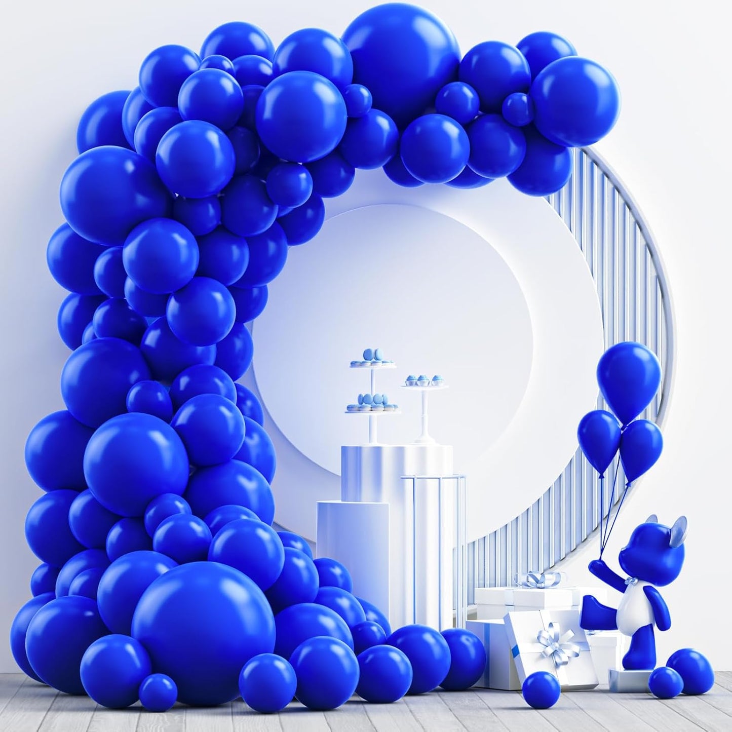 Gold Metallic Chrome Latex Balloon Arch Kit, 102PCS 18In 12In 10In 5In Arch Garland For Festival Picnic, Engagement, Wedding, Birthday Party, Gold Theme Anniversary Decoration With 33FT Ribbon