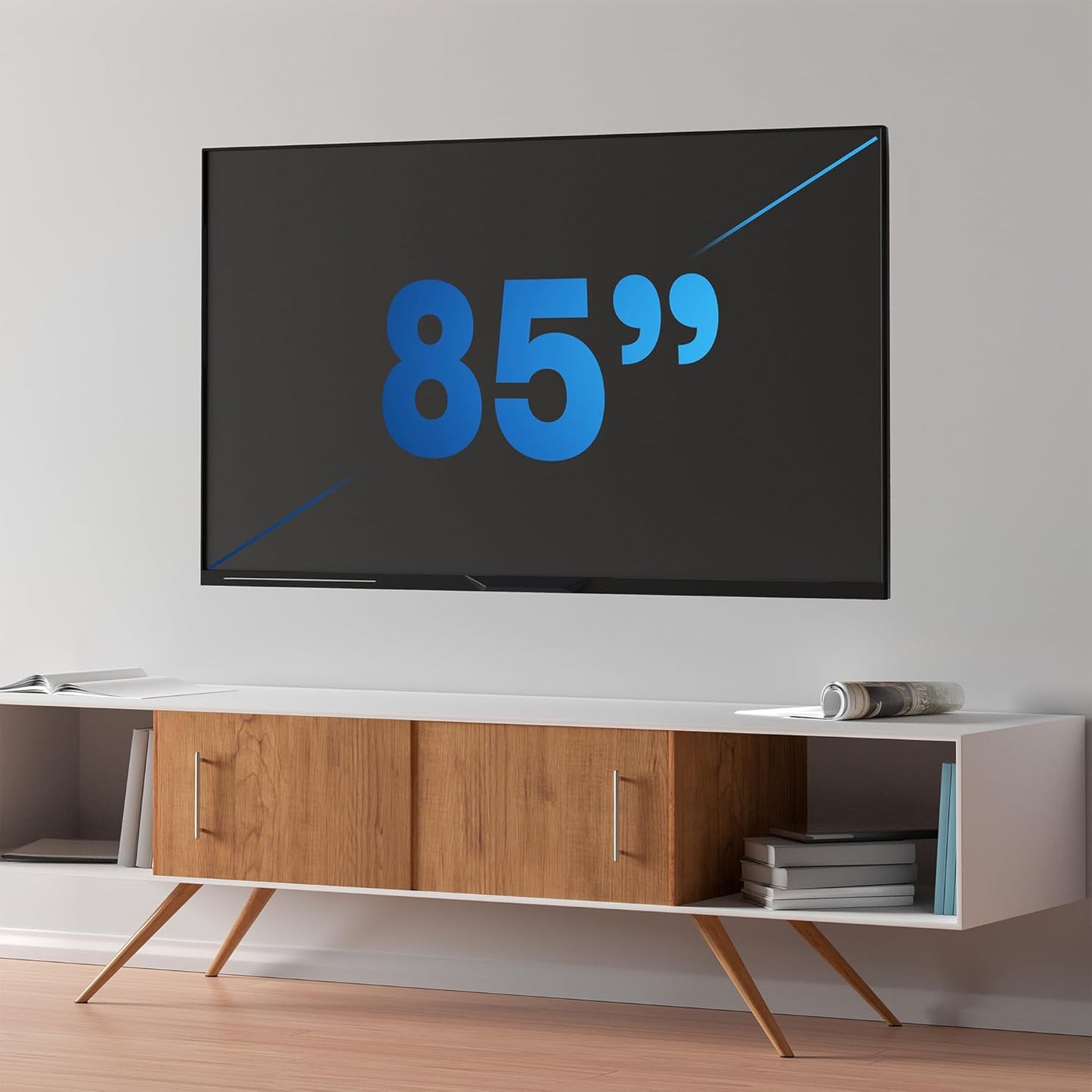 VIVO Heavy Duty 60 to 120 inch Extra Large Screen TV Articulating Wall Mount for LCD LED Flat and Curved Screens, Extended Arm Swivel Mount, Max VESA 900x600mm, Black, MOUNT-VW120M