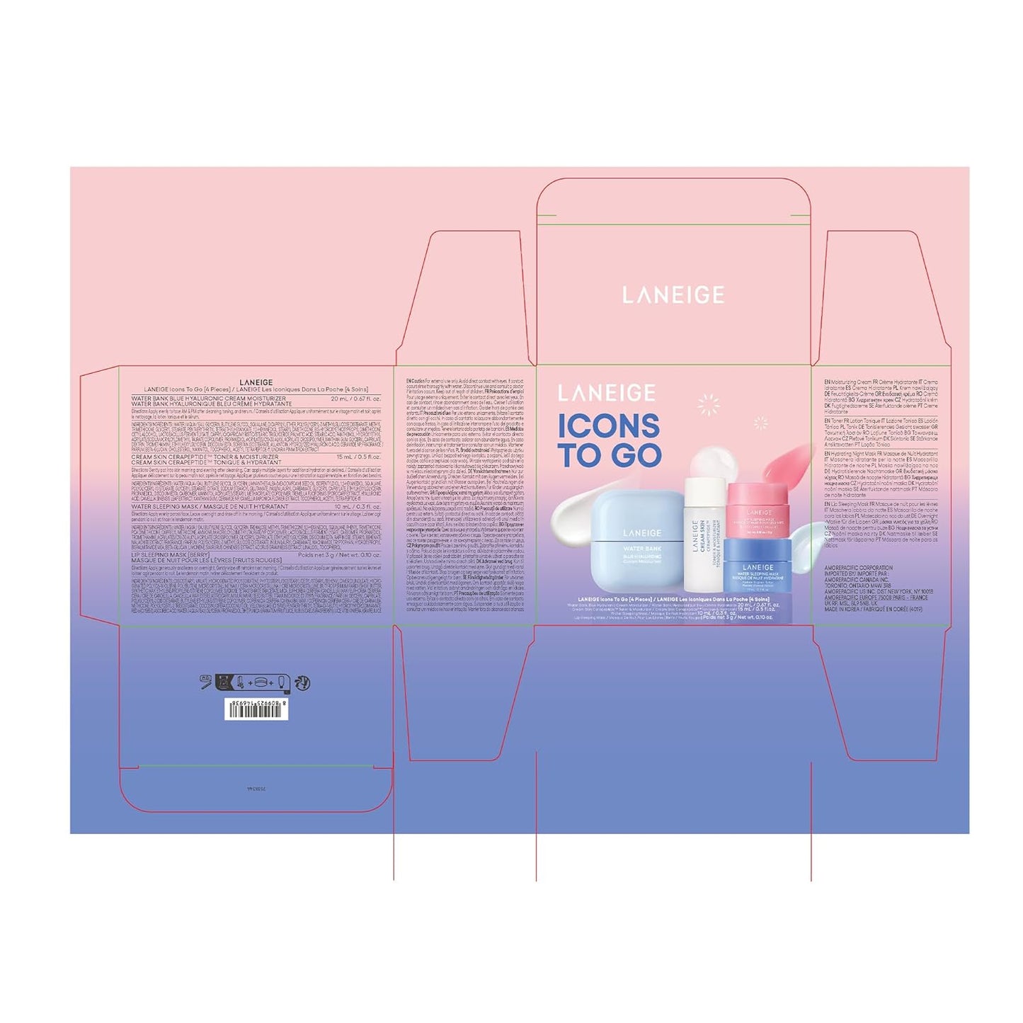 LANEIGE Water Bank Blue Hyaluronic Cream Moisturizer: Hydrating Korean Face Cream with Squalane & Ceramide for Skin Barrier Support, Dermatologist-Tested