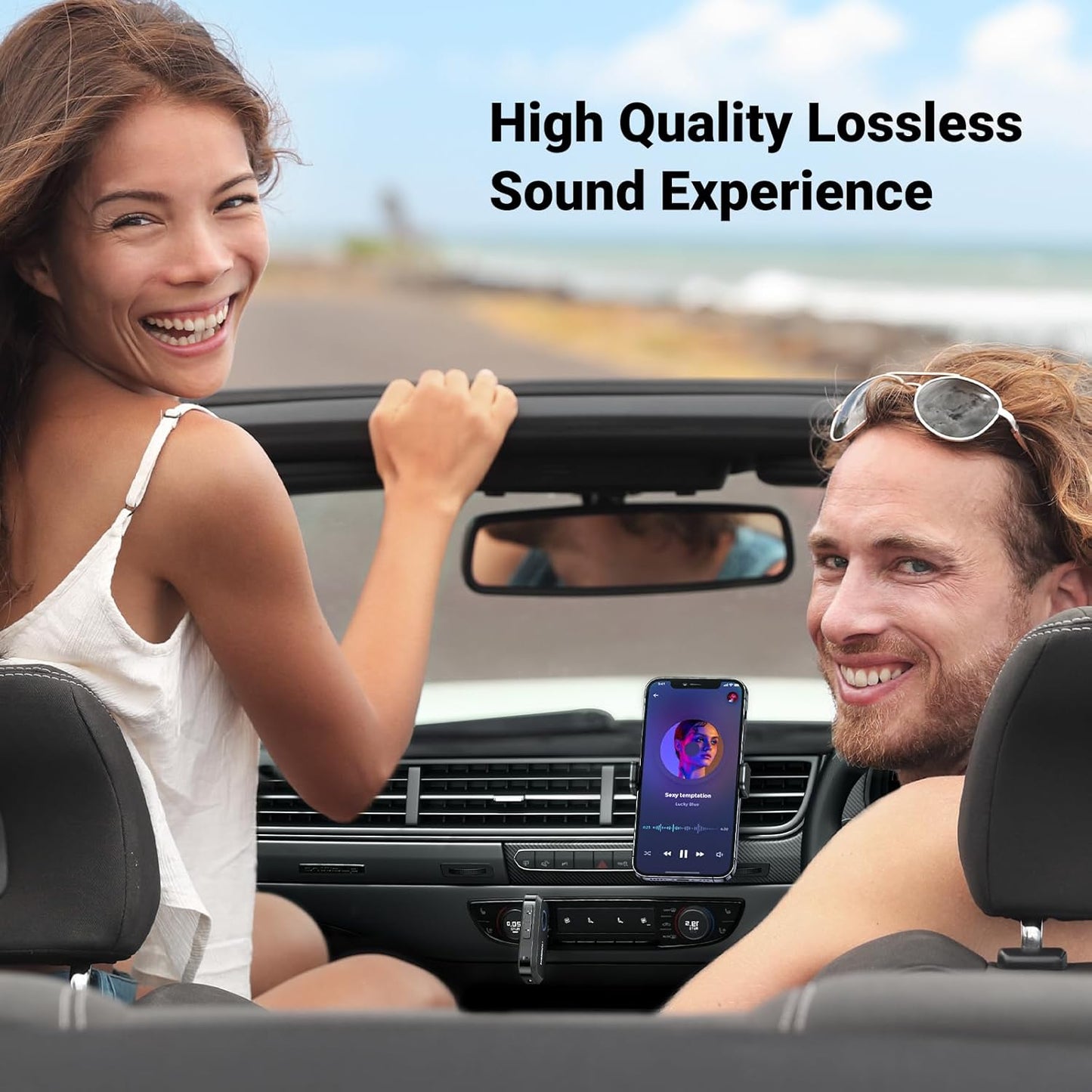 UGREEN Bluetooth 5.3 Receiver for Car, Aux to Bluetooth Adapter 3.5mm Jack, Crystal Clear Sound, Built-in Mic for Hands-Free Calls, 15H Battery Life, Compatible with Car Speaker Home Stereo Amplifier
