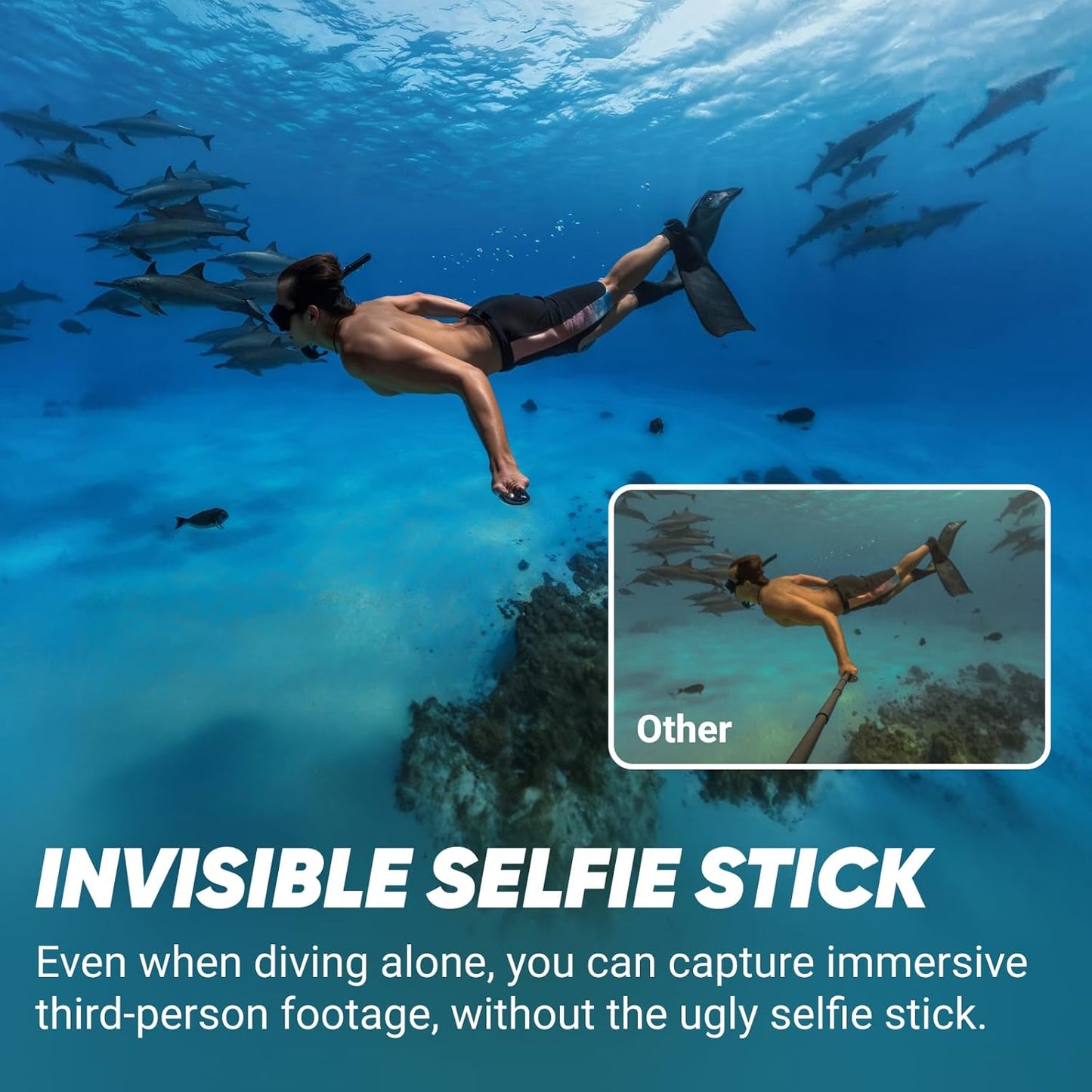 Insta360 X4 Standard Bundle - Waterproof 8K 360 Action Camera, 4K Wide-Angle Video, Invisible Selfie Stick Effect, Removable Lens Guards, 135 Min Battery Life, AI Editing, Stabilization