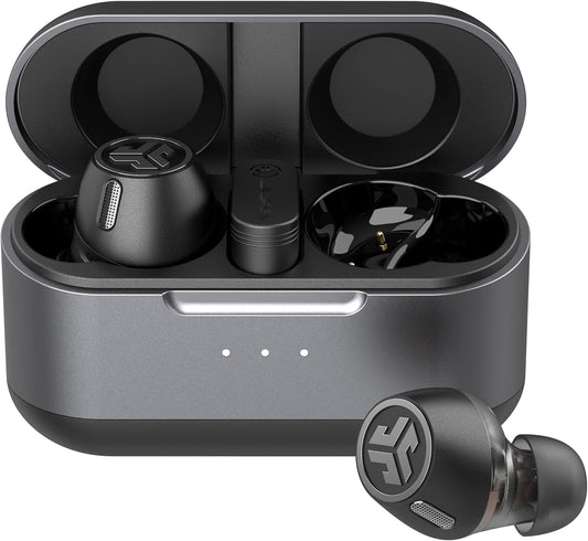 JLab, Epic Lab Edition, True Wireless Earbuds, Hybrid Dual Drivers, Spatial Audio, Black