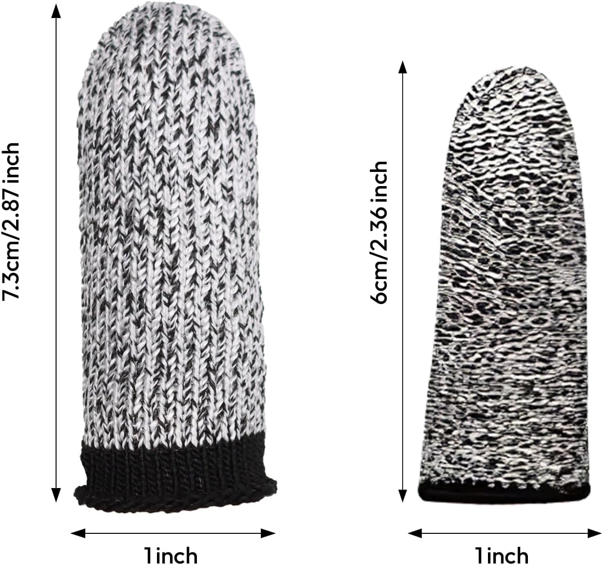 Finger Cots Cut Resistant Reusable Protector Finger Covers Finger Sleeves Finger Gloves Life Extender Thumb Protector for Kitchen, Work, Sculpture, Anti-Slip, DIP Working, Gardening (Grey) 20 PCS