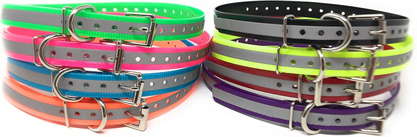 Replacement Strap for Dogtra Collars - 3/4" Wide Ultra-Durable Dog E-Collar Replacement for Training, Bark, Shock, Electric, and GPS Collars - 28" Adjustable Length Solid Black