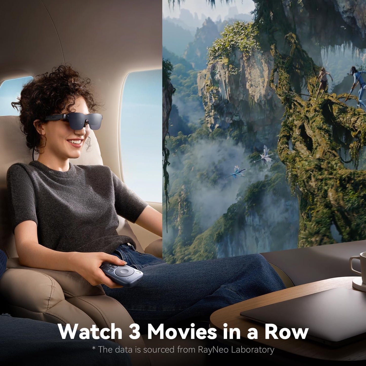RayNeo Pocket TV - Certified Portable GTV Device, (Not for Netflix) Companion AR/XR Glasses Air 3s/Air 2s/Air 2, WiFi-Enabled Portable Smart TV, with Mutiple TV/Movie Series