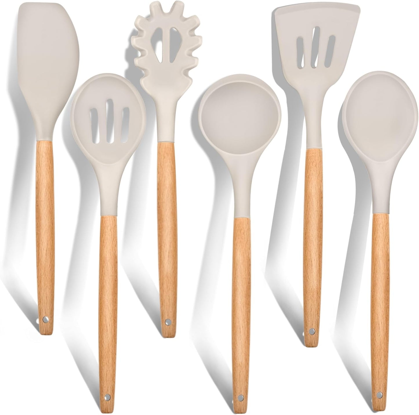 Purilite Select 6-Piece Silicone Cooking Utensil Set