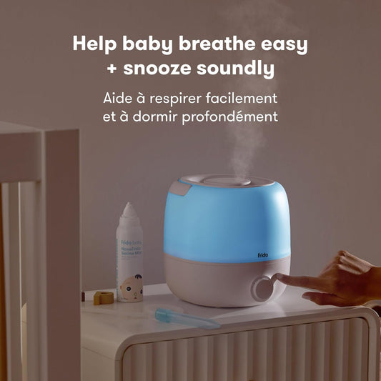Frida Baby 3-in-1 Cool Mist Top-Fill Humidifier for Large Rooms