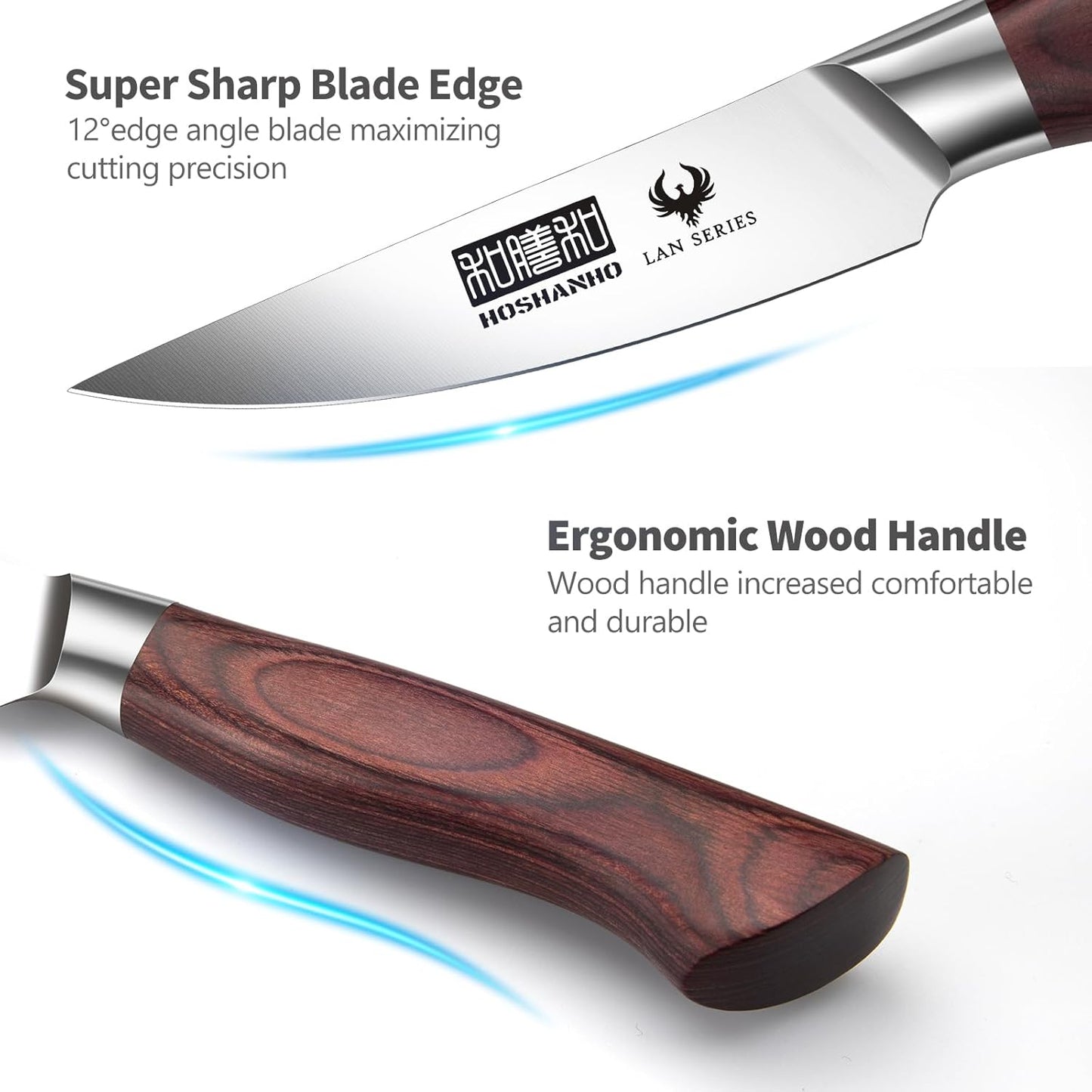 HOSHANHO Fillet Knife 7 Inch, Professional High Carbon Stainless Steel Boning Knife for Meat, Ultra Sharp Japanese Fish Fillet Knife with Ergonomic Wood Handle