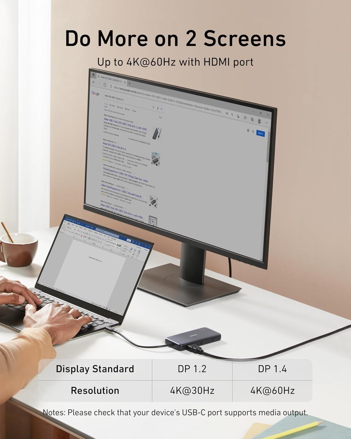 Anker USB C Hub, PowerExpand 8-in-1 USB C Adapter, with 100W Power Delivery, 4K 60Hz HDMI Port, 10Gbps USB C and 2 USB A Data Ports, Ethernet Port, microSD and SD Card Reader, for MacBook Pro and More