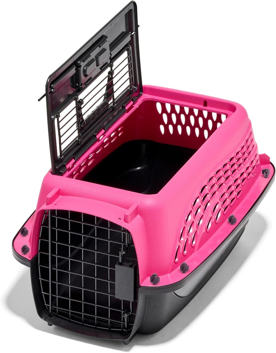 Petmate Two-Door Small Dog Kennel & Cat Kennel (Top Loading or Front Loading Pet Carrier, Great for Small Animals, Made with Recycled Materials, 24 inches in Length) For Pets up to 15 Pounds