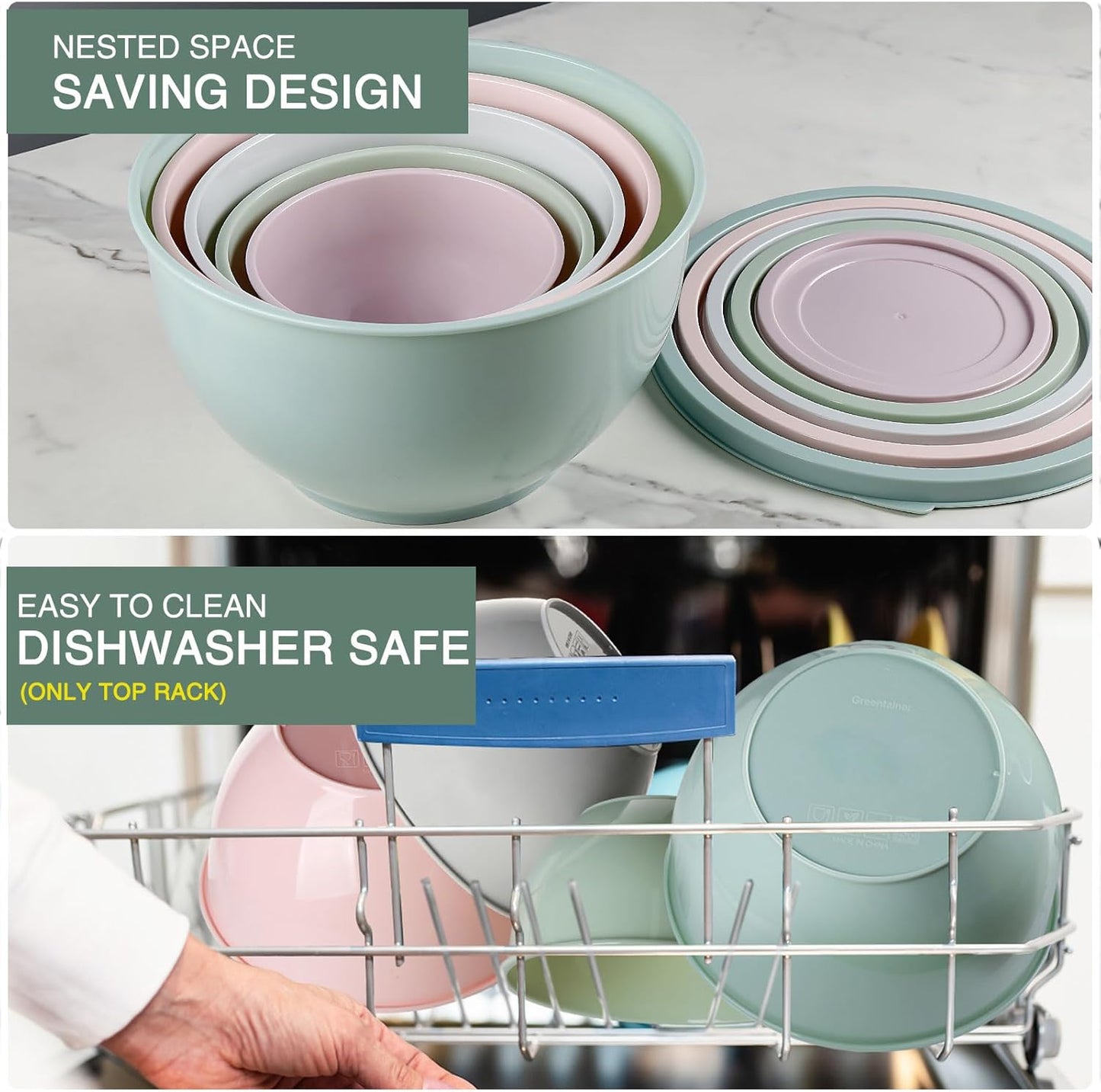 Purilite Select Plastic Mixing Bowl Set