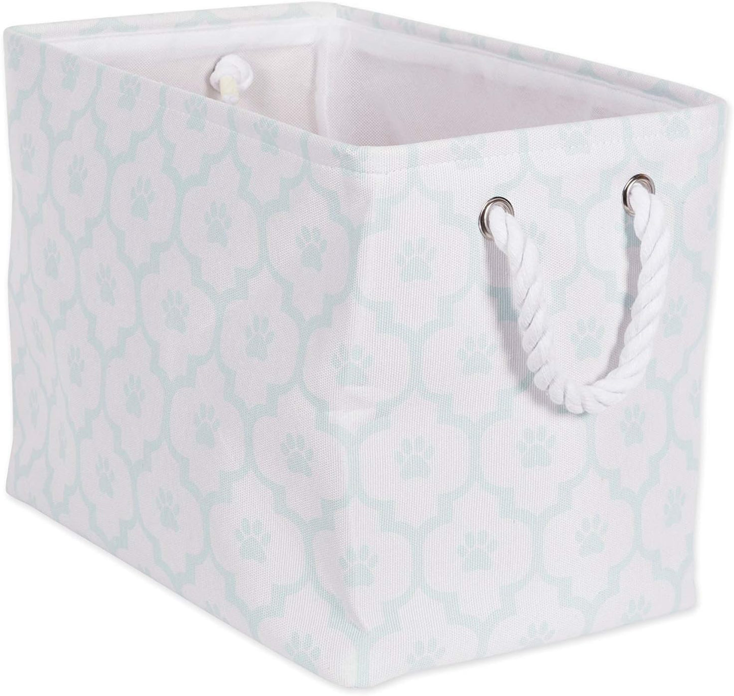 DII Bone Dry RoundSmall Pet Toy and Accessory Storage Bin, 12"(Dia) x9(H), Collapsible Organizer Storage Basket for Home Decor, Pet Toy, Blankets, Leashes and Food-Gray Stripes