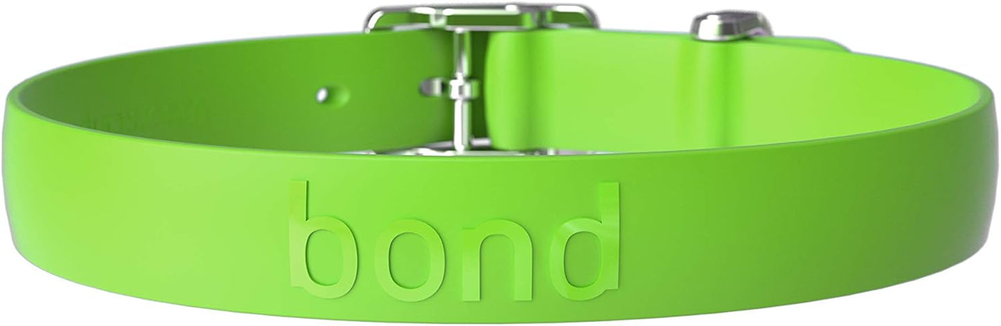 Bond Pet Waterproof Dog Collar - Durable, Comfortable, Adjustable, Wear Resistant and Easy to Clean for Puppies and XSmall Dogs (Orange, XSmall)