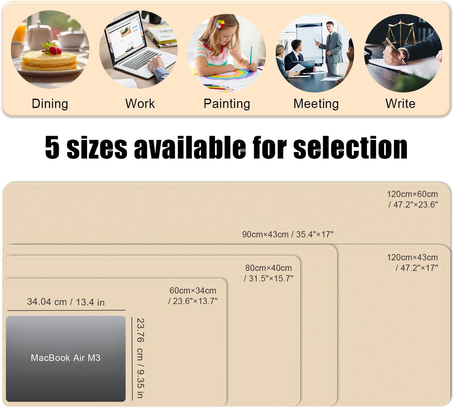 Purilite Select Dual-Sided Desk Pad