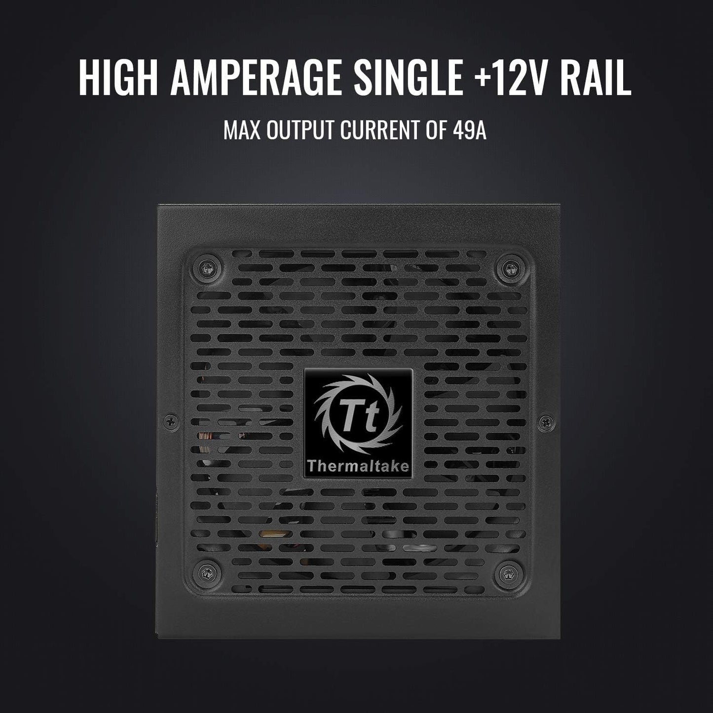 600W 80 Plus Gold ATX Power Supply Continuous Power Non-Modular Design Ultra Quiet 120mm Fan for Desktop PC - PuriLite