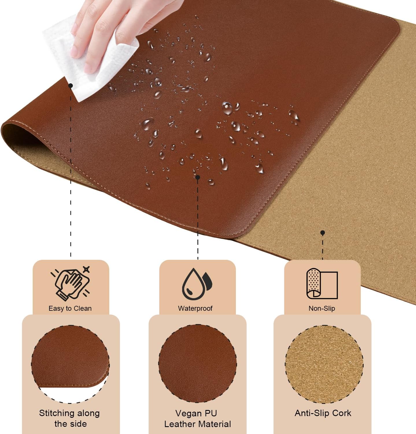 Purilite Select Dual-Sided Desk Pad