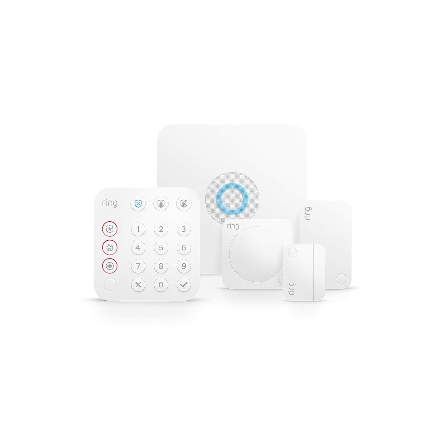 Ring Alarm 5-Piece Kit (newest model), home security system with 30-day free Ring Home subscription