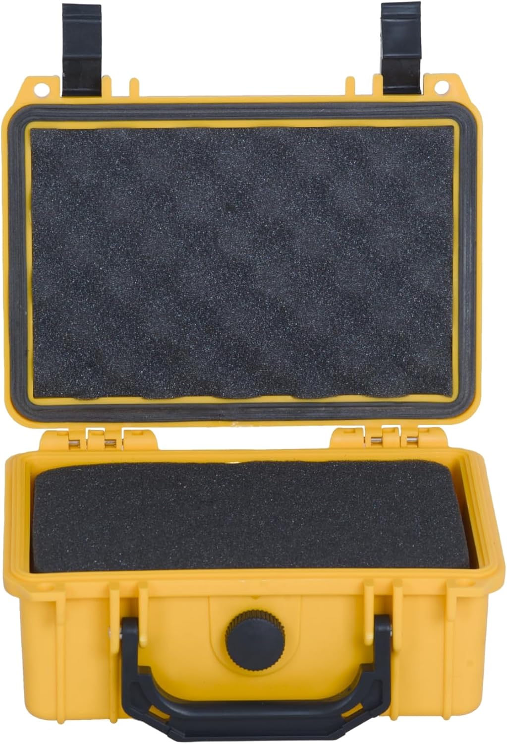 MEIJIA Portable All Weather Waterproof Protective Hard Case,Camera Case with Customizable Fit Foam, Fit use of Drones, Cameras, Equipments, 8.12"x6.56"x3.56" (Black)