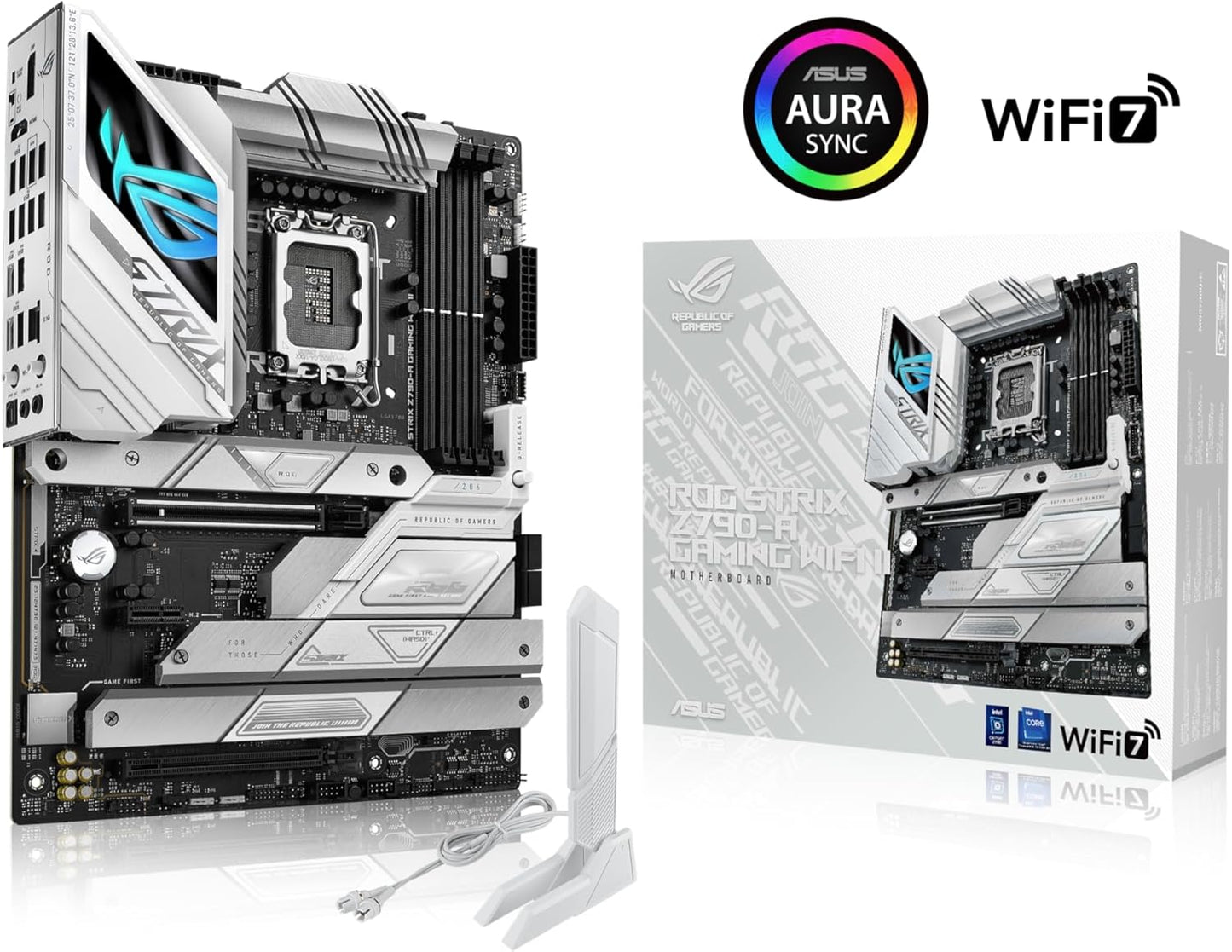 ASUS ROG Strix Z790-A Gaming WiFi II (WiFi 7) LGA 1700(Intel® 14th & 13th & 12th Gen) ATX Gaming Motherboard(16 + 1+2 Power Stages, DDR5, 5X M.2 Slots, PCIe 5.0 x16)