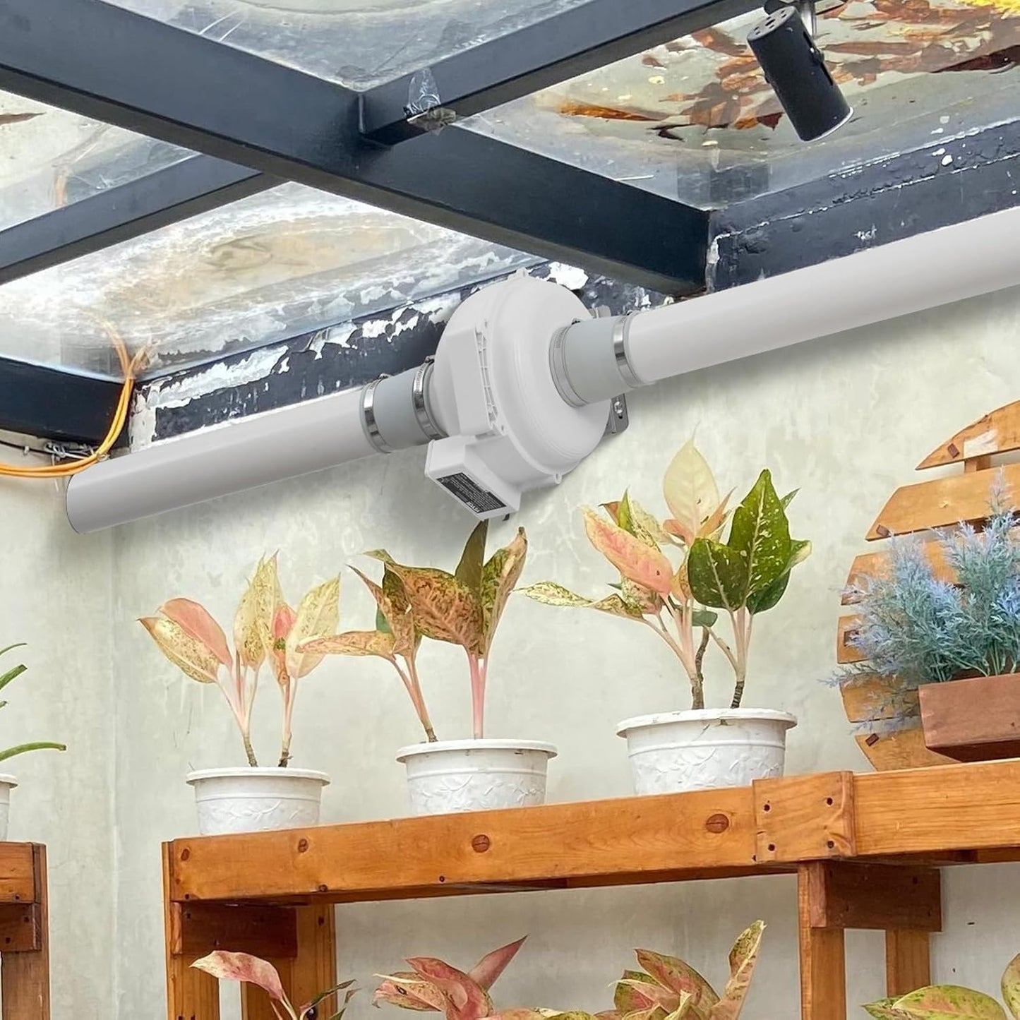 VEVOR 4 to 4.5 inch Radon Mitigation Fan System, Quiet 260 CFM Radon Mitigation Kit with 2 Couplers, Waterproof Radon Fan Electric Inline Duct Fan Exhaust Fan for Indoor Outdoor Ventilation