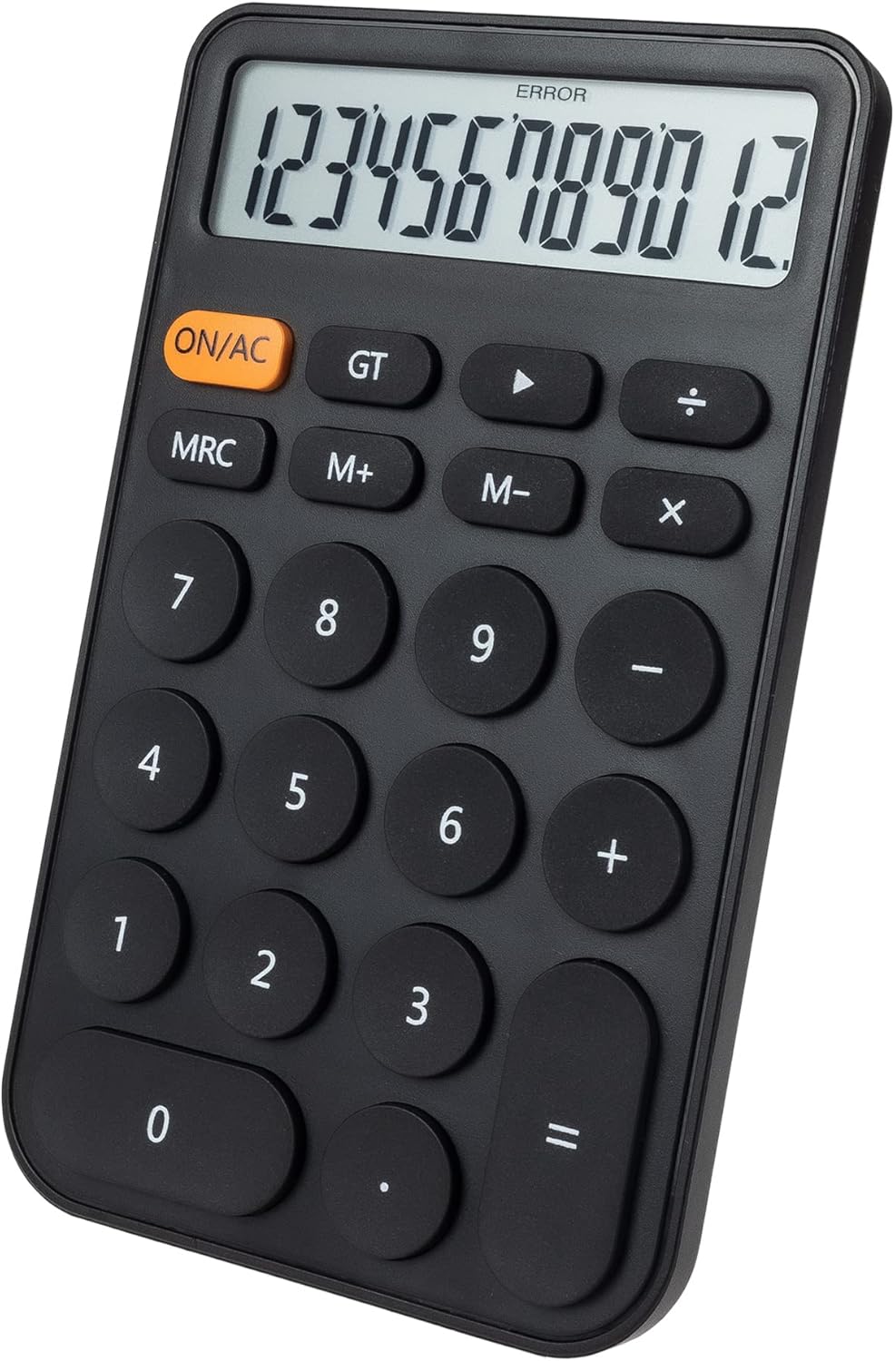 VEWINGL Mechanical Switch Calculator, 12 Digit Large LCD Display and Buttons, Great for Everyday Life and Basic Office Work, with Battery