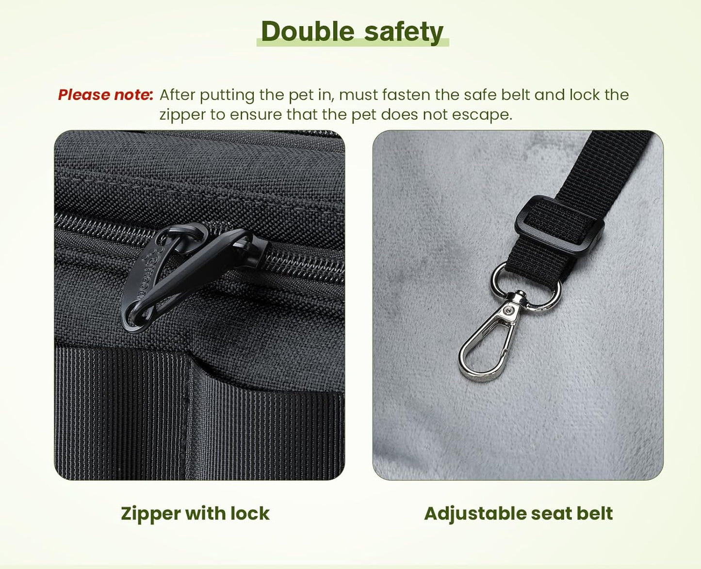 Approved Collapsible Cat Soft-Sided Carriers, Breathable Pet Carriers up to 5kg/12lbs, Portable Dog Carrier Great for Travel, Outdoor, Hiking, Camping(Gray)