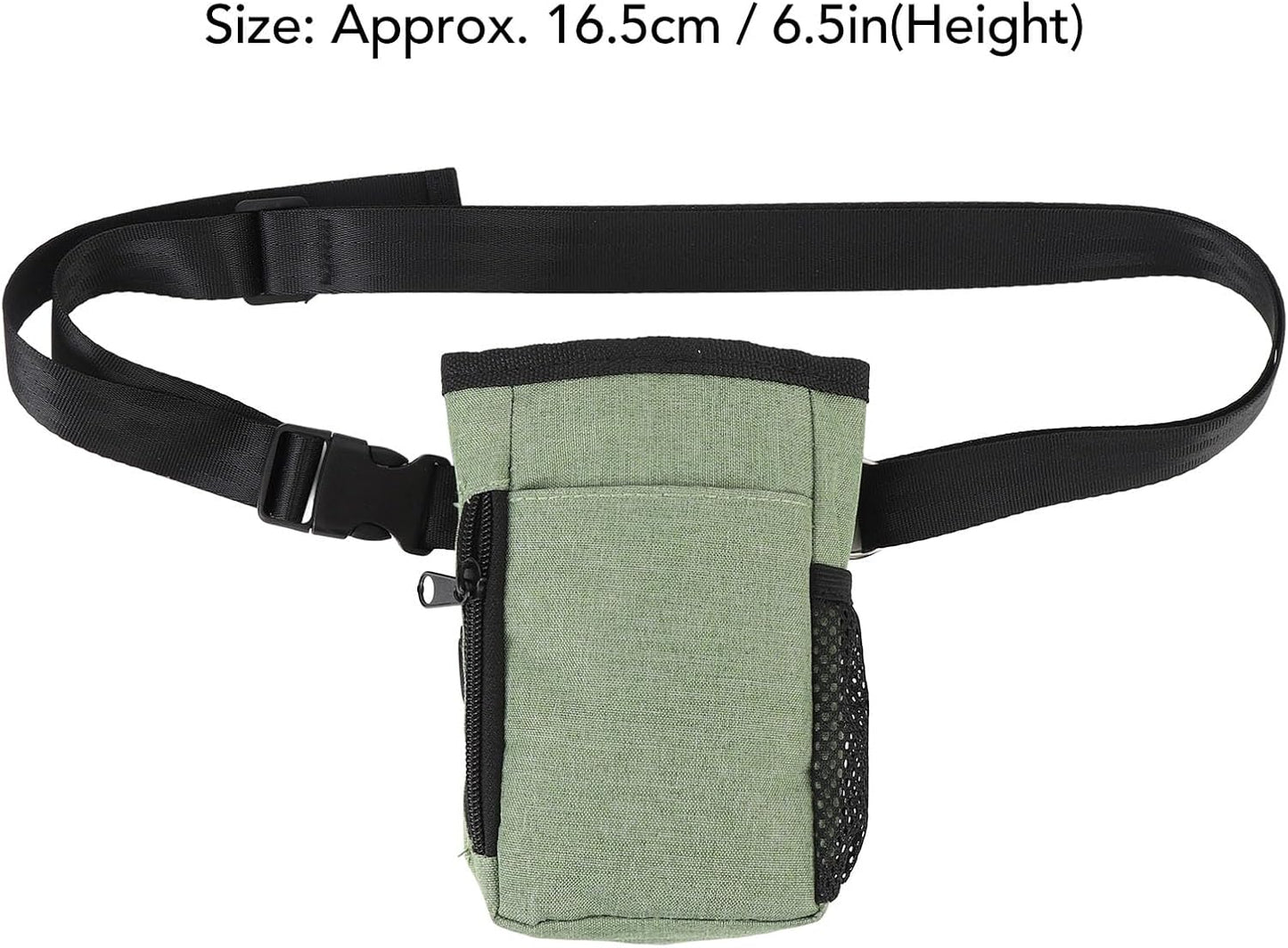 Dog Treat Bag with Clear Window, Portable Dog Training Treat Pouch, Multifunction Oxford Cloth for Outdoor Training, Ideal Pet Training Treat Pouches with Secure Seal