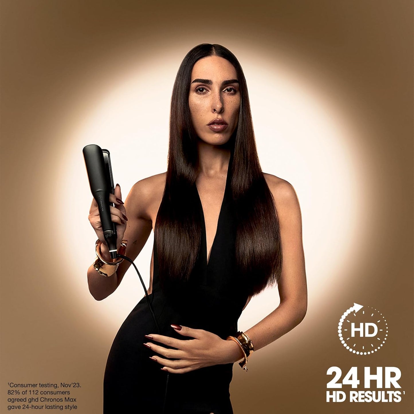 ghd Chronos & Chronos Max Stylers | 1" and 2" Wide, Flat Iron Hair Straighteners | 3X Faster Styling | More Shine, Less Frizz & 3X Straighter in One Stroke, Results that Last 24hrs | 85% More Shine, 2X Less Frizz, No Heat Damage