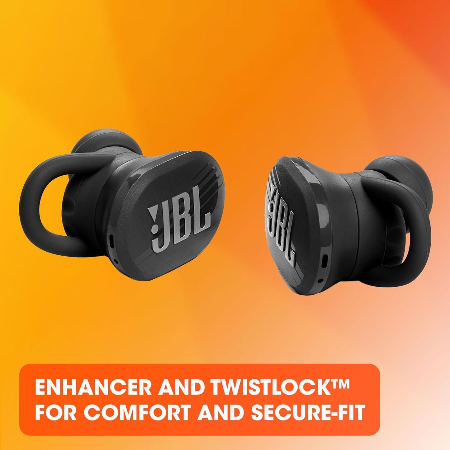 JBL Endurance Race Waterproof True Wireless Active Sport Earbuds, with Microphone, 30H Battery Life, Comfortable, dustproof, Android and Apple iOS Compatible (Black)
