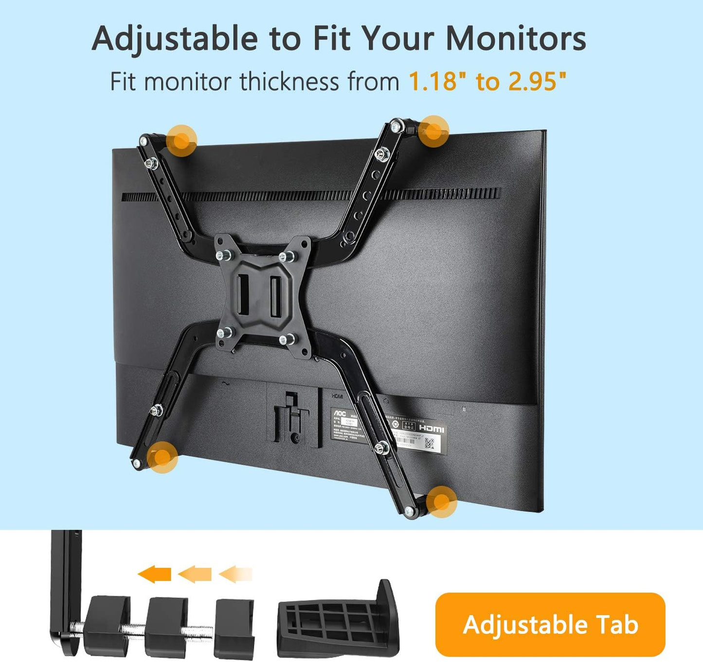 Purilite Select Universal Non-VESA Monitor Adapter Kit