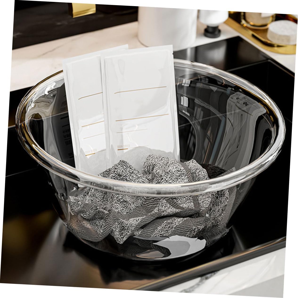 COSMEVIVI Plastic Wash Basin for Home Use Deep and Thick Wash Tub Suitable for Baby Bathing and Foot Soaking 1-Pack