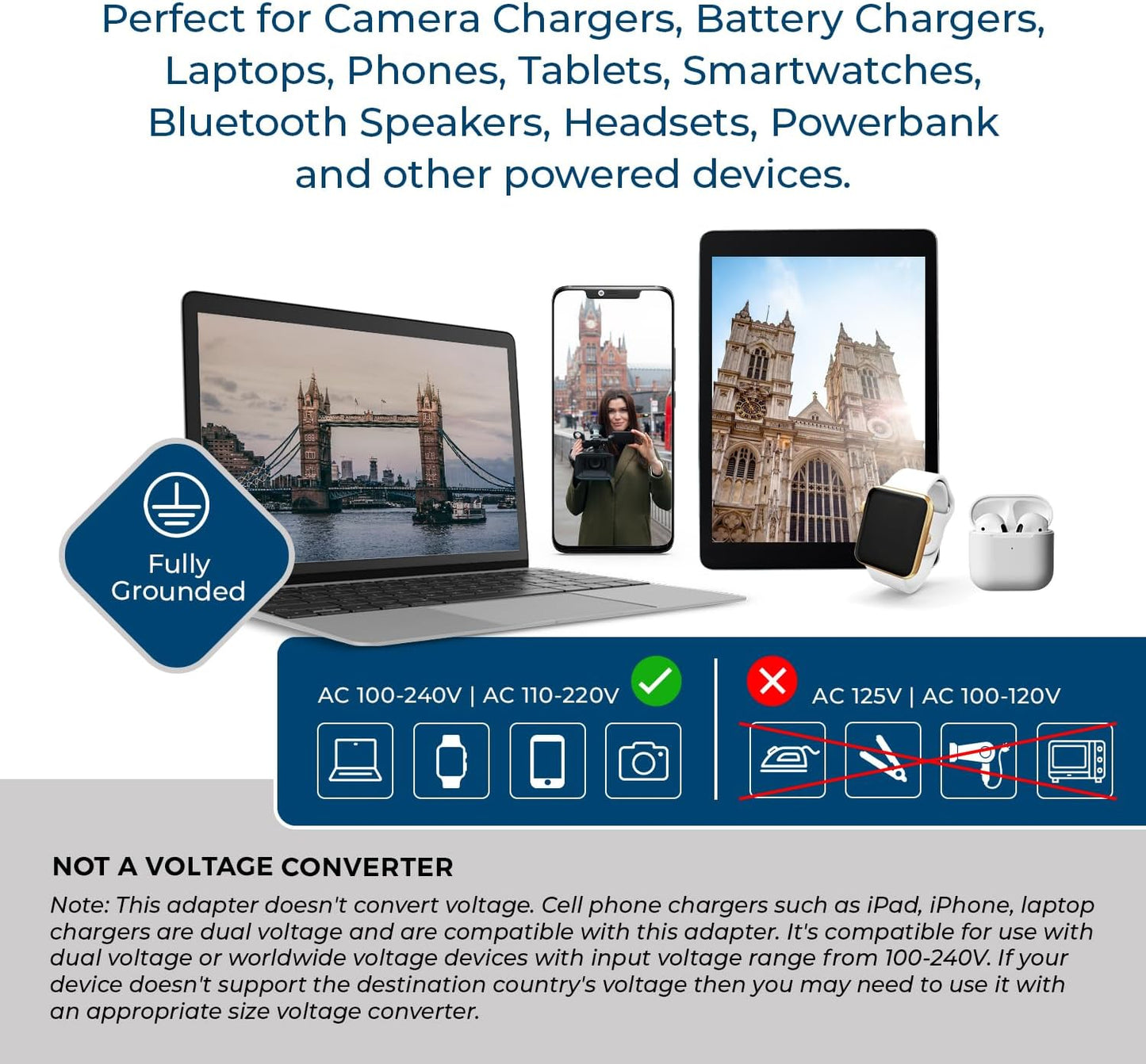 OREI South Africa, Botswana, Namibia Travel Plug Adapter with Dual USB - USA Input - Type M (U2U-10L), Will work with Cell Phones, Camera, Laptop, Tablets, iPad, iPhone