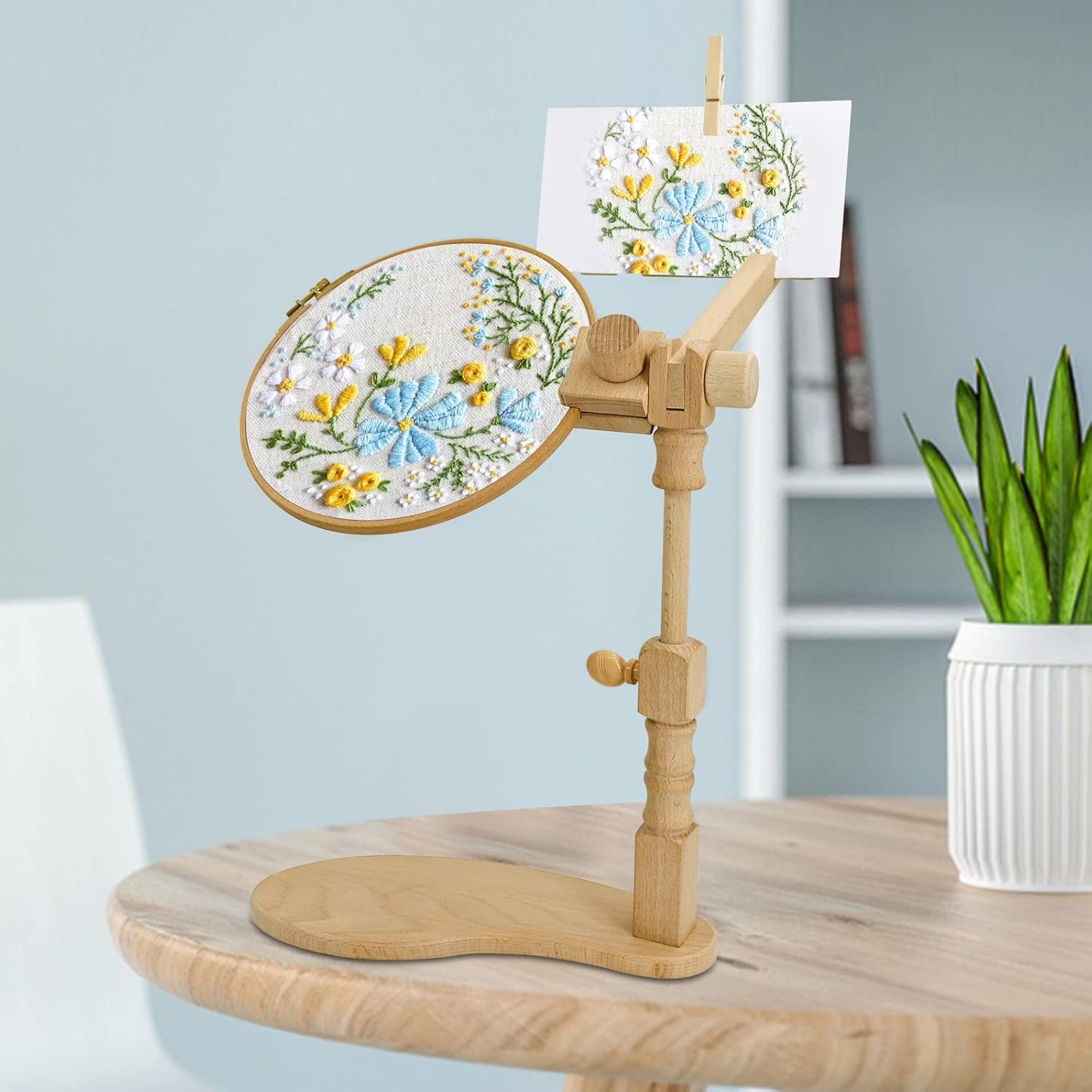 Purilite Select Adjustable Beech Wood Embroidery Hoop Stand