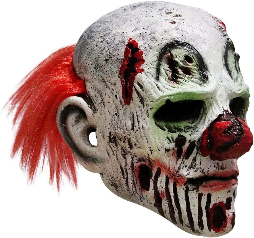 longpo Halloween Scary Evil Clown Mask Horror Face Zombie Costume