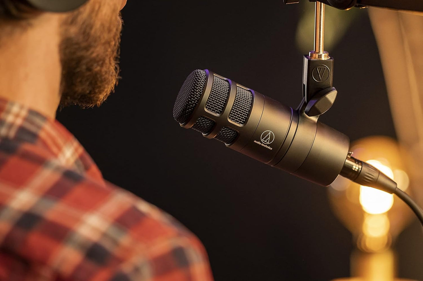 Audio-Technica AT2020 Cardioid Condenser Studio XLR Microphone, Ideal for Project/Home Studio Applications