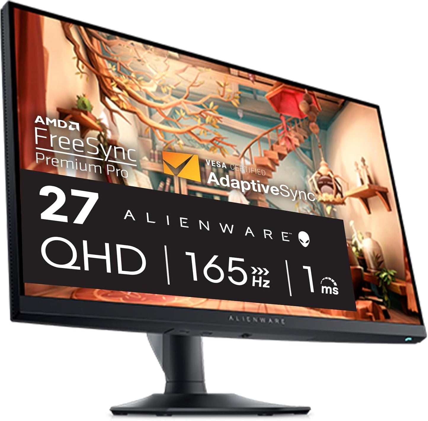 Alienware 25 Gaming Monitor AW2523HF 24.5" IPS LED Full HD (1920 × 1080) 360Hz Display - AMD FreeSync - VESA - Monitor (USB, HDMI) Height/Tilt/Swivel/Pivot Adjustability - Dark Side of The Moon