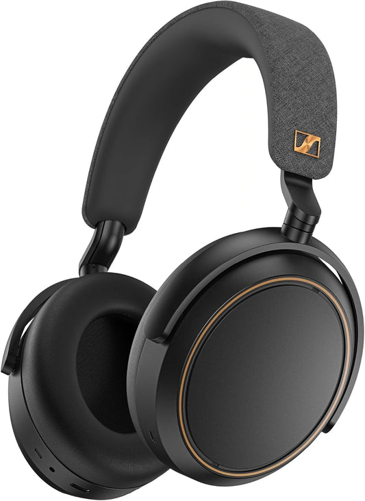 Sennheiser Momentum 4 Wireless Headphones, Bluetooth for Crystal-Clear Calls w/Adaptive Noise Cancellation, 60h Battery Life, Customizable Sound & Lightweight Folding Design, Black/Copper
