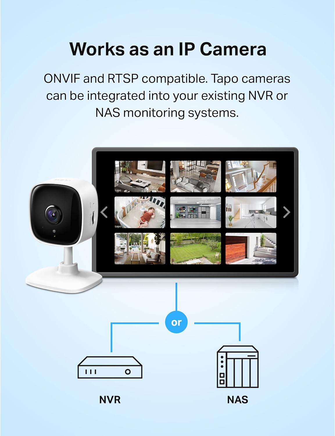 TP-Link Tapo SolarCam 2K, Outdoor Battery Camera w/Solar Panel Base, Wireless Camera, 2K QHD, 150° Super-Wide FOV, Free Person/Vehicle/Pet Detection, SD/Cloud Storage, Starlight Color Night Vision