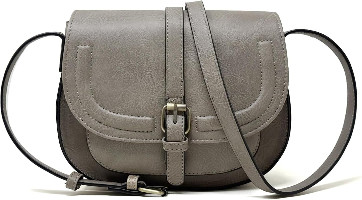 Crossbody Bags for Women Small Over the Shoulder Saddle Purses and Boho Cross body Handbags,Vegan Leather