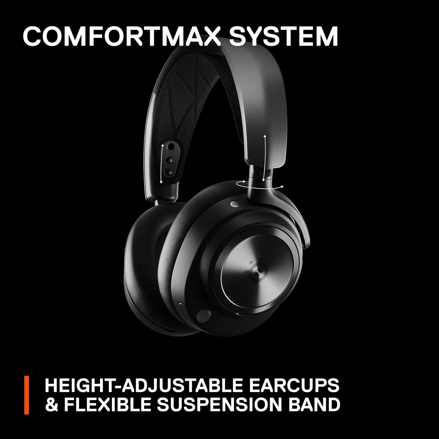 NEW SteelSeries Arctis Nova Pro Wireless Multi-System Gaming Headset - Premium Hi-Fi Drivers - Active Noise Cancellation - Infinity Power System - ClearCast Gen 2 Mic - PC, PS5/PS4, Switch, Mobile