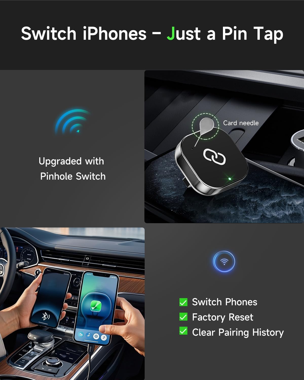Purilite Select Wireless CarPlay Adapter