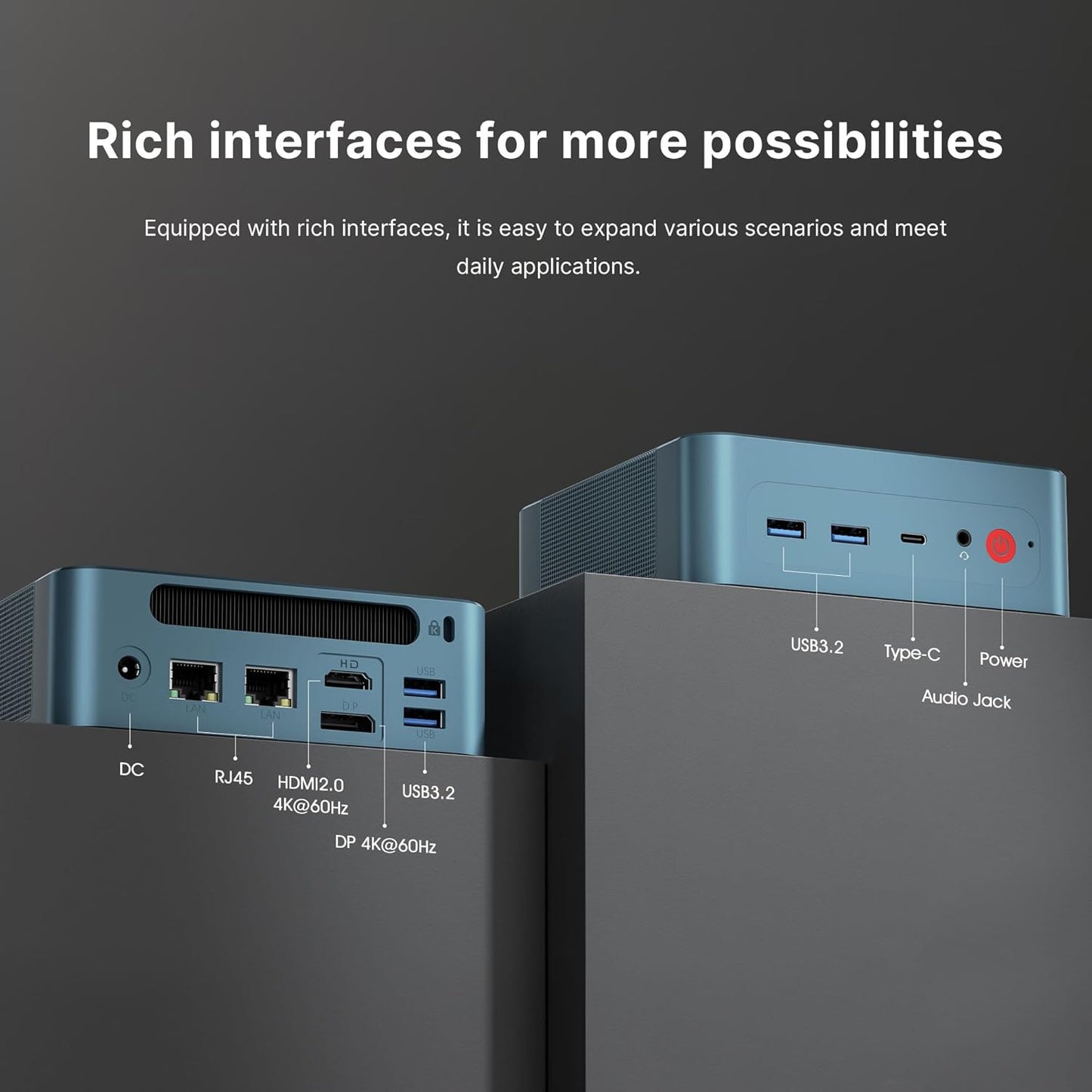 BOSGAME Mini PC P2 Pro, Intel i9-12900H (14C/20T,up to 5GHz) 32GB DDR5 RAM 1TB PCIe Gen 4 NVMe SSD Mini PC, 1x Thunderbolt 4 Port, 2X 2.5G LAN Ports,4K Triple Display, WiFi 6E, Bluetooth 5.2