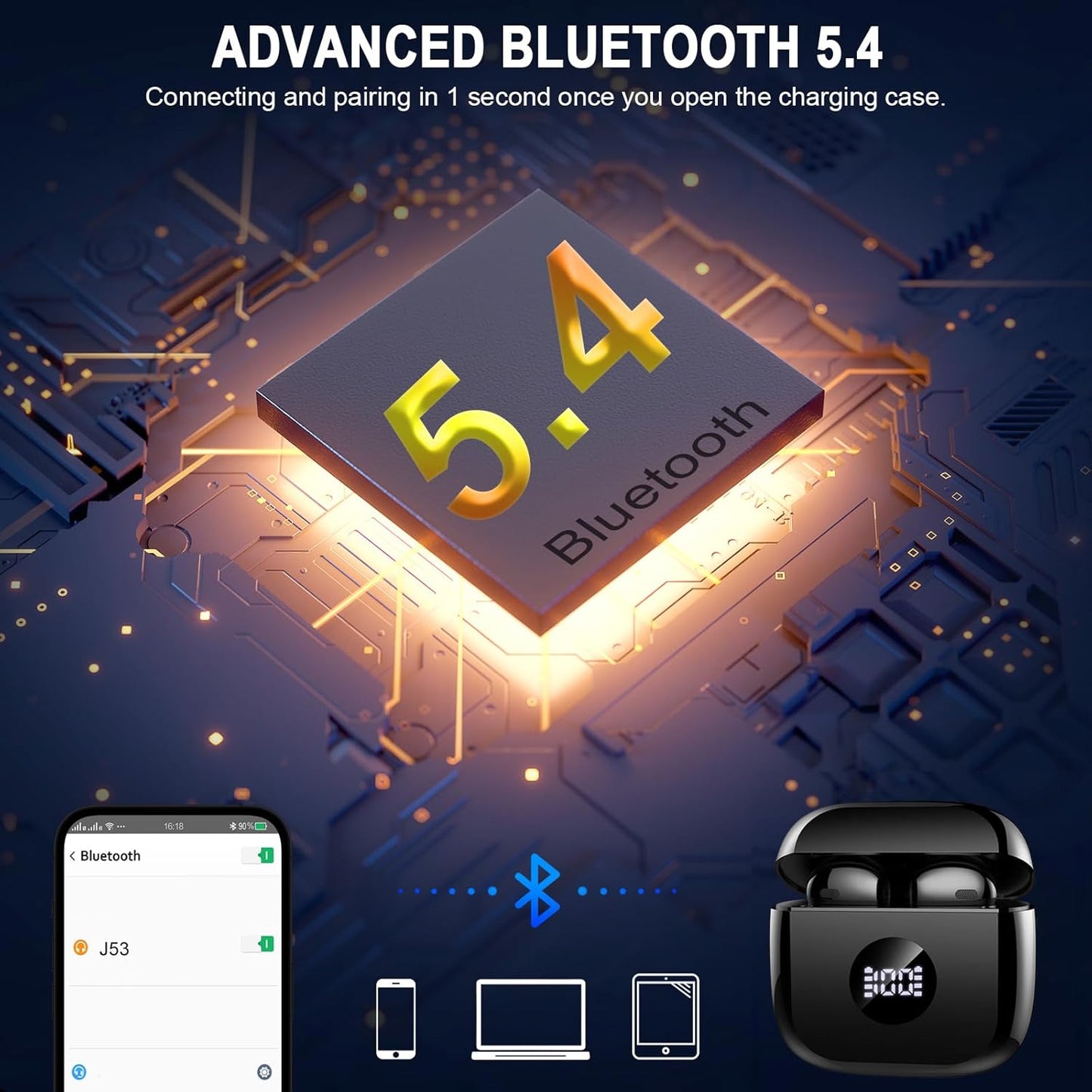 Purilite Select True Wireless Earbuds | Next-Gen Audio with Smart Touch & 40H Battery