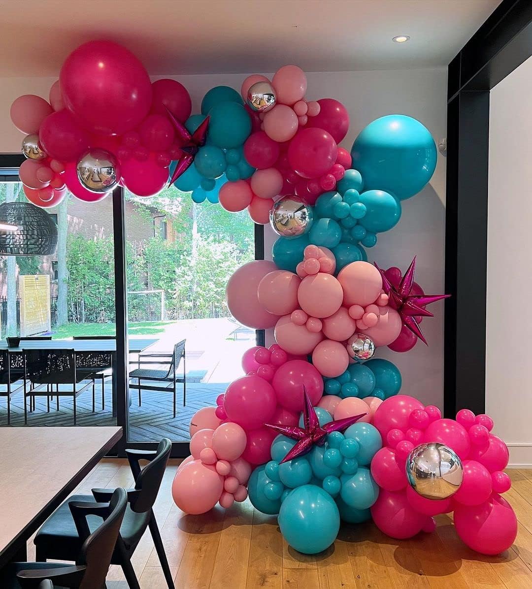 Gold Metallic Chrome Latex Balloon Arch Kit, 102PCS 18In 12In 10In 5In Arch Garland For Festival Picnic, Engagement, Wedding, Birthday Party, Gold Theme Anniversary Decoration With 33FT Ribbon