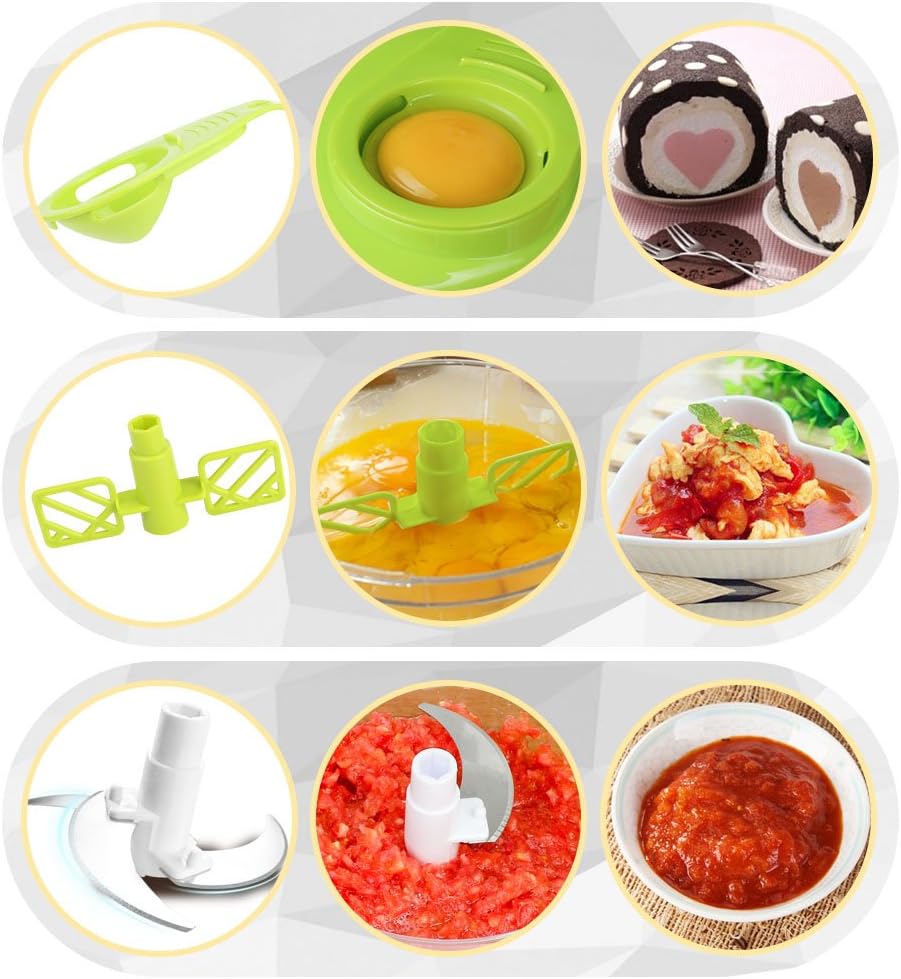 Cambom Manual Food Chopper Vegetable Cutter, Hand String Vegetable Chopper Onions Cutter for Vegetable Fruits Nuts BPA Free Food Safe Material, 550ml Gray