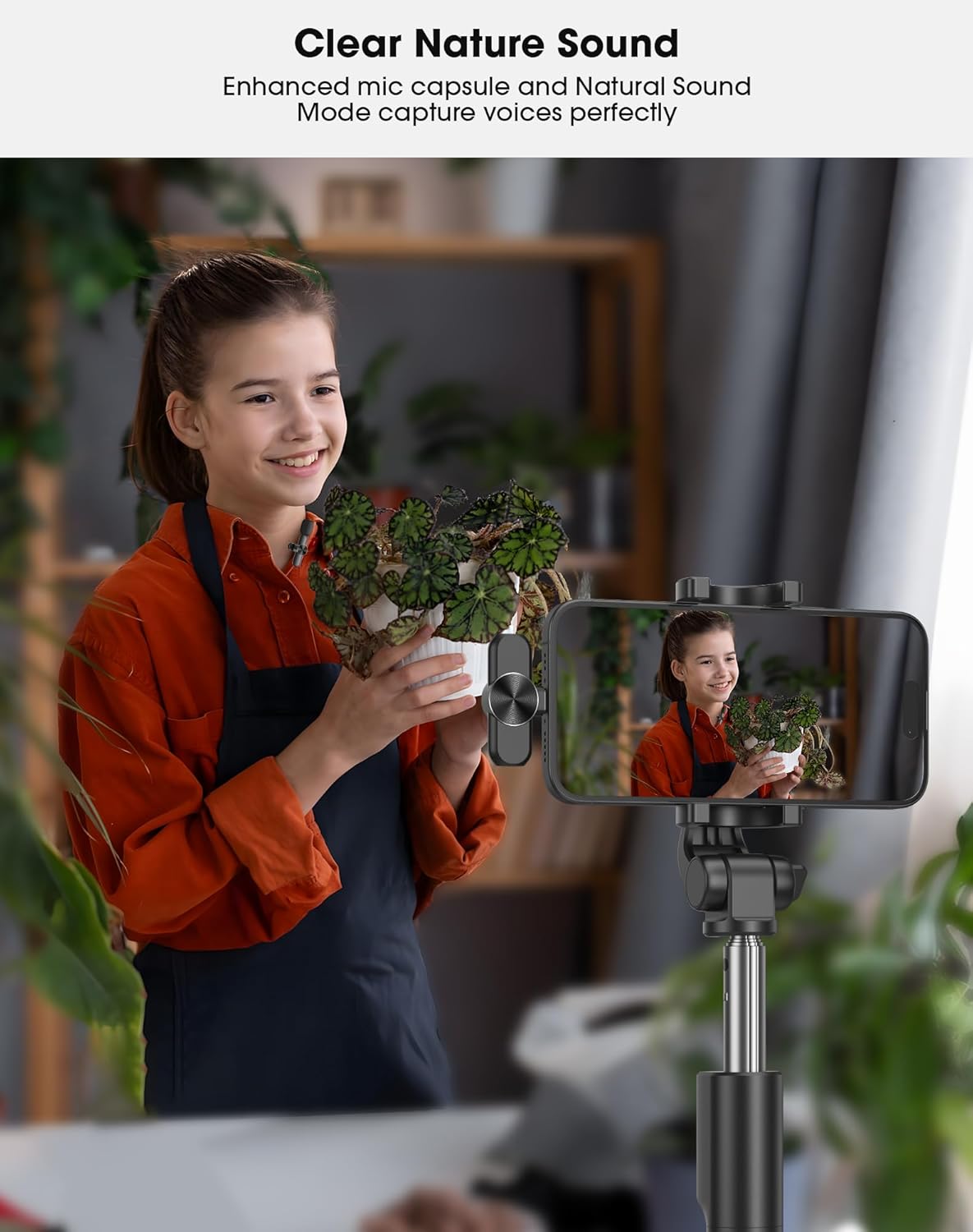 CKOKC Wireless Microphone for iPhone - Android Phone and Laptop PC, USB Microphones for Podcasting, Lavalier Microphone for Interview Video Vlog YouTube
