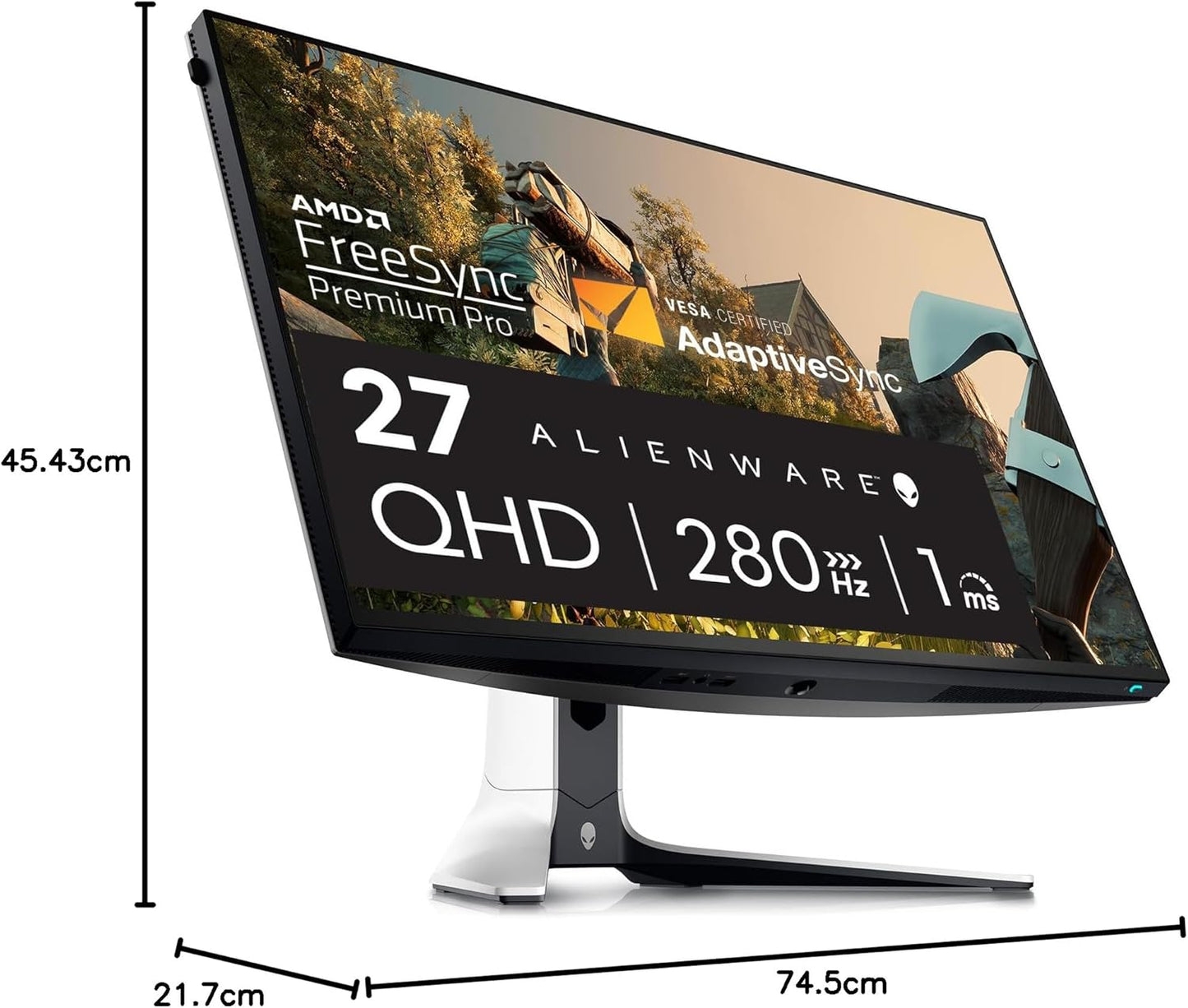 Alienware 25 Gaming Monitor AW2523HF 24.5" IPS LED Full HD (1920 × 1080) 360Hz Display - AMD FreeSync - VESA - Monitor (USB, HDMI) Height/Tilt/Swivel/Pivot Adjustability - Dark Side of The Moon