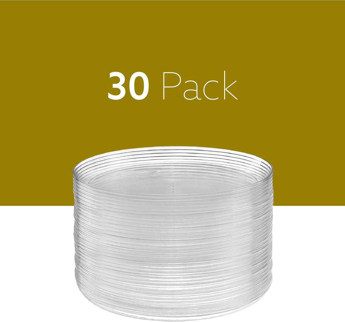 PLASTICPRO [30 Pack 10.7'' Christmass Green Plastic Party Plates Edge Collection Premium heavyweight Elegant Disposable Tableware Dishes