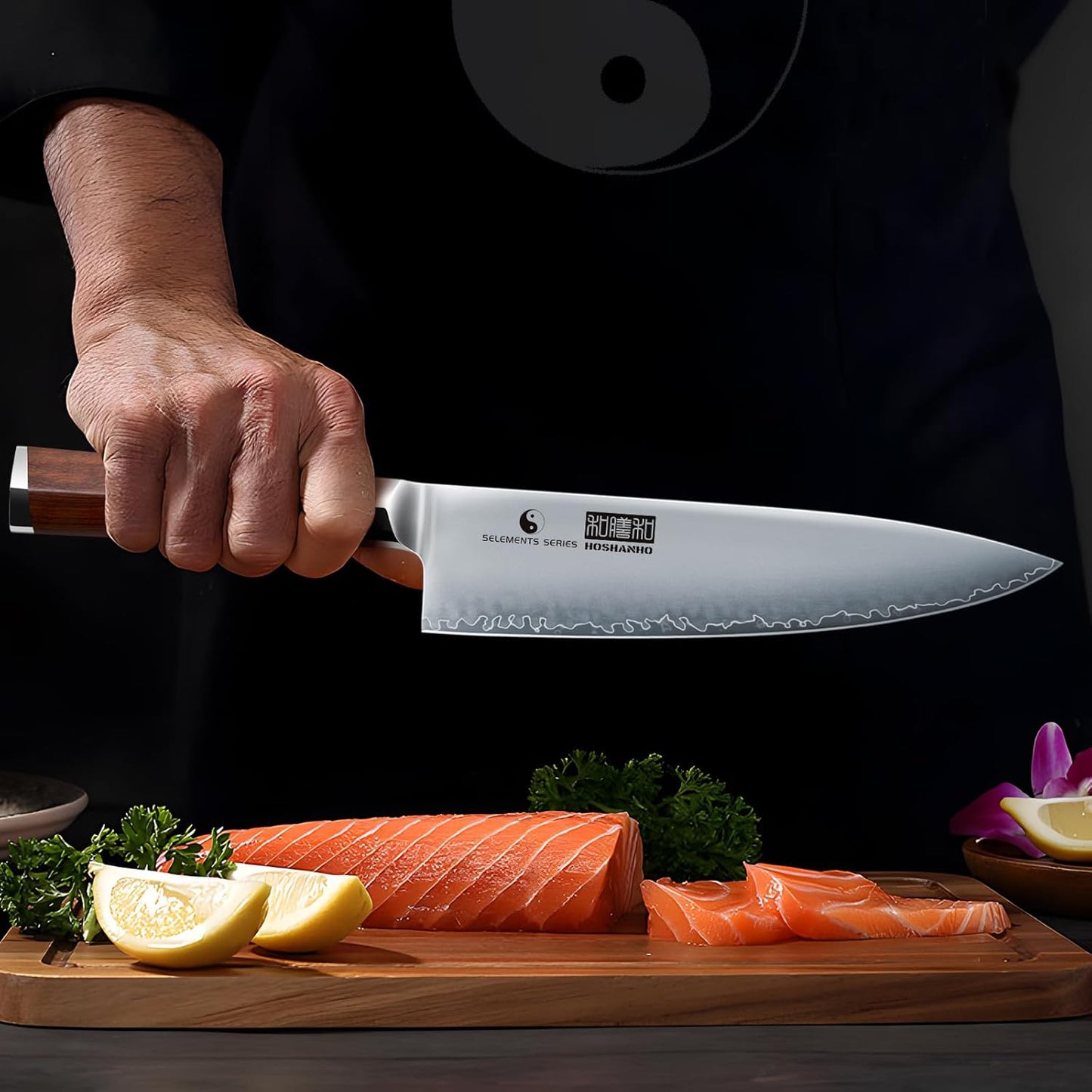 HOSHANHO Fillet Knife 7 Inch, Professional Japanese Super Steel Boning Knife for Meat Chicken Cutting, Japanese Fish Fillet Knife with Ergonomic Red Sandal Wooden Handle